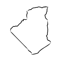 map of algeria. map concept Algeria map vector