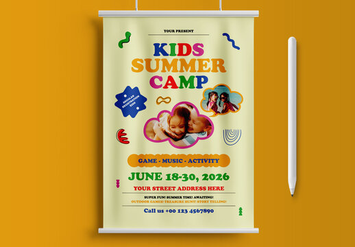 Kids Summer Flyer Layout