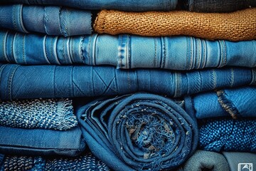 Design a sustainable fashion collection with clothing made from upcycled denim, promoting eco-conscious fashion choices