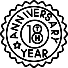 18th Anniversary Icon