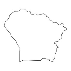 Yona municipality map, administrative division of Guam. Vector illustration.