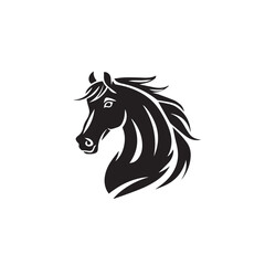 Naklejka na ściany i meble Horse in cartoon, doodle style . Image for t-shirt, web, mobile apps and ui. Isolated 2d vector illustration in logo, icon, sketch style, Eps 10, black and white. AI Generative