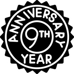 9th Anniversary Icon