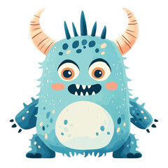 Fototapeta premium Cute monster png.