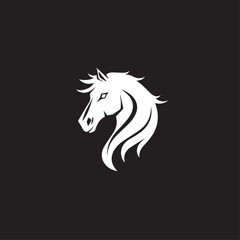 Horse in cartoon, doodle style . Image for t-shirt, web, mobile apps and ui. Isolated 2d vector illustration in logo, icon, sketch style, Eps 10, black and white. AI Generative