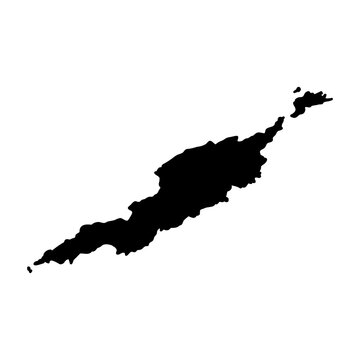 Anguilla map vector illustration, scribble sketch Anguilla Islands