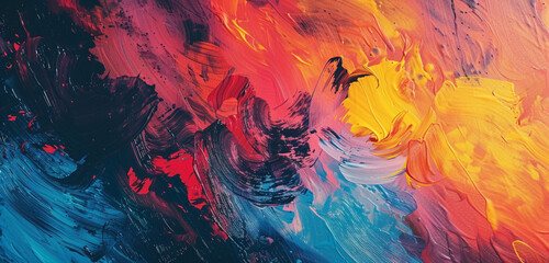 Dynamic swirls and bold strokes freeze in an abstract grunge canvas.
