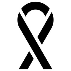 ribbon icon, simple vector design