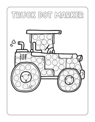 Vehicles Dot Markers Activity Book for Toddlers