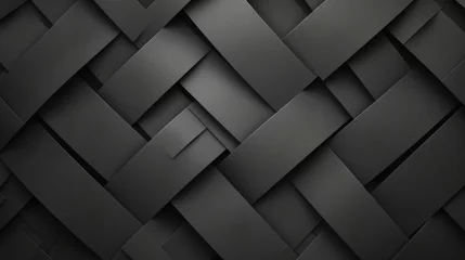 Foto op Canvas 3d rendering dark abstract geometric background © MUS_GRAPHIC