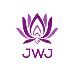JWJ  logo design template vector. JWJ Business abstract connection vector logo. JWJ icon circle logotype.
