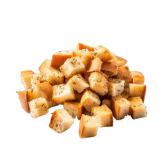 Croutons baked pile