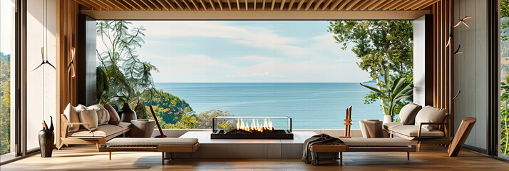 Luxury Beachfront Villa with Modern Design, Infinity Pool, and Spectacular Ocean View for Ultimate Relaxation