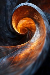 Cosmic Vortex:Mesmerizing Swirl of Kinetic Energy Enveloping the Fabric of the Universe
