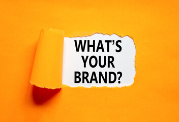 Branding and what is your brand symbol. Concept words What is your brand on beautiful white paper....