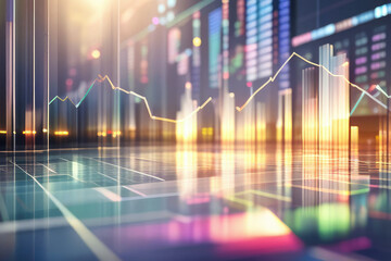 Stock market graph background design