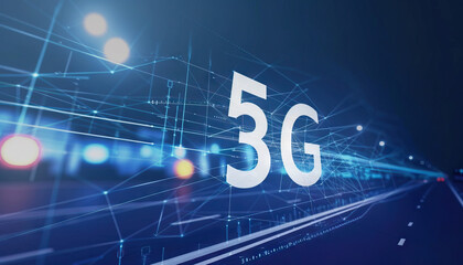 Digital Transformation: Illustrate the empowerment brought by digital connectivity and 5G networks, showcasing how these technologies fuel innovation, collaboration, and efficiency in today's digital  - obrazy, fototapety, plakaty