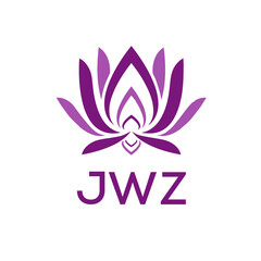 JWZ  logo design template vector. JWZ Business abstract connection vector logo. JWZ icon circle logotype.
