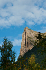 Tozal de Mallo, Ordesa valley, Ordesa National Park, Huesca province, Aragon, Spain - stock photo
