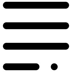 sentence icon, simple vector design