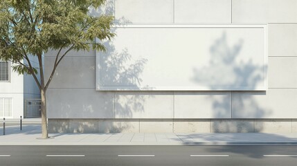 Street poster billboard mockup, 3d render