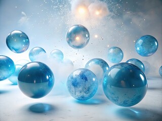 Fototapeta na wymiar background with bubbles generative ai
