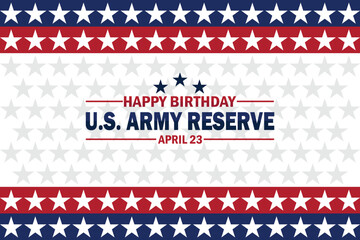 Happy Birthday US Army Reserve wallpaper with shapes and typography. Happy Birthday US Army Reserve, background