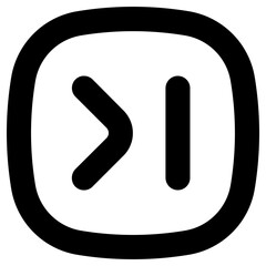 skip icon, simple vector design