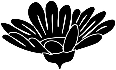 Obraz premium daisy illustration floral silhouette flower logo spring icon bouquet outline blossom nature summer plant sun bloom leaf chamomile garden shape flora petal decoration for vector graphic background