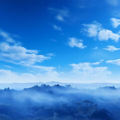 Obraz premium blue sky and clouds