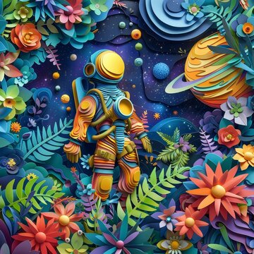 Galaxy Gardeners into a captivating die cut image
