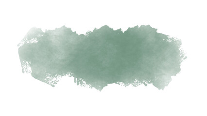Teal watercolor brush stroke concept