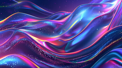 iridescent abstract background with sparkles