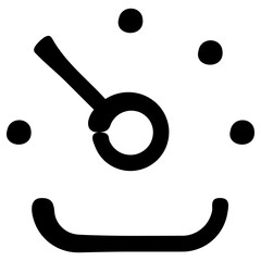 speedometer icon, simple vector design - obrazy, fototapety, plakaty