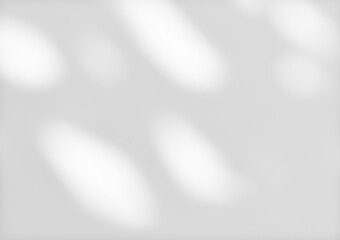 White wall with shadow of tree plant in the garden overlay. Sunlight effect shadows on the wall. Minimal blurred backdrop backgrounds. Summer tropical surface background.	