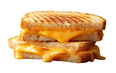 Ultimate Grilled Cheese Layers on transparent background.