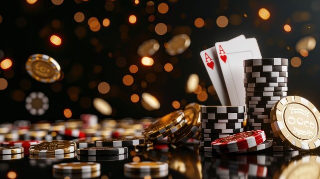 casino theme with bokeh background