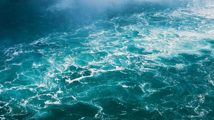 The sea surface as a backdrop. Unquiet sea surface. Waves during a storm. Natural background for...