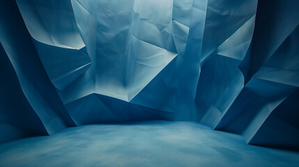 blue artificial studio background