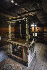 interior of the church in st nicholas church	