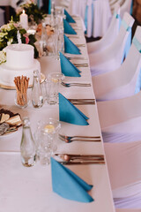 beutiful wedding reception table setting