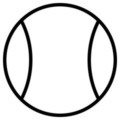 tennis ball icon, simple vector design