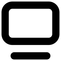 tv icon, simple vector design