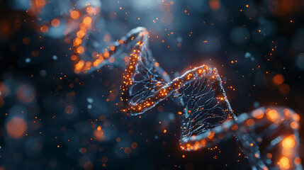 DNA molecule structure. Dna double helix. Medical science research of chromosome DNA genetic biotechnology in human genome cell. Science laboratory experiments analysis and genetic engineering study. - obrazy, fototapety, plakaty