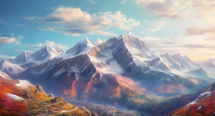 Beautiful Horizon, Mountains, and pretty landscape
