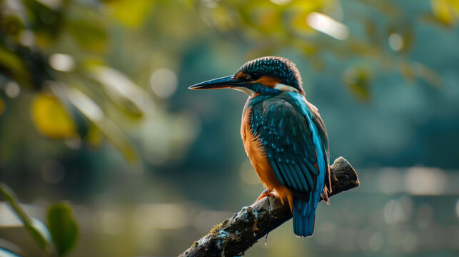 A bird on a brench