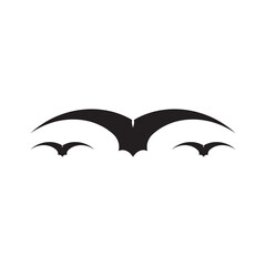Fototapeta premium bat vector icon logo template
