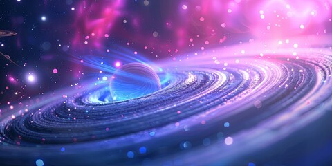 Obraz premium clean wide space view, 3D cartoon