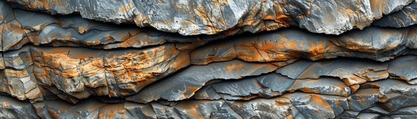 A close-up of a rock surface with random patterns of erosion - obrazy, fototapety, plakaty