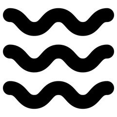 water energy icon, simple vector design